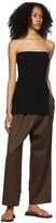 Thumbnail for your product : DRAE Brown Wool Canvas Boy Trousers