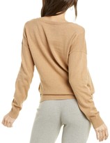 Thumbnail for your product : Amicale Cashmere V-Neck Pocket Cashmere-Blend Sweater