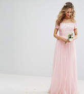 Thumbnail for your product : Maya Bardot Maxi Dress With Delicate Sequin And Tulle Skirt