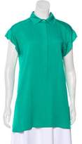 Thumbnail for your product : Max Mara Silk Short Sleeve Top