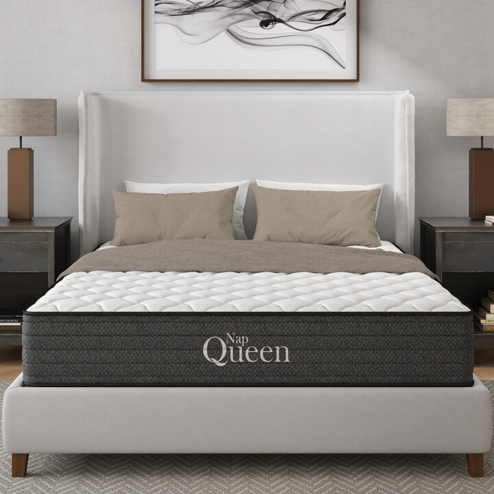 NapQueen Isabella 12'', Twin Hybrid Euro Top Mattress, Fiberglass-Free, Adult