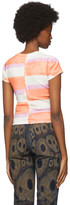 Thumbnail for your product : Eckhaus Latta White and Orange Lapped Baby T-Shirt