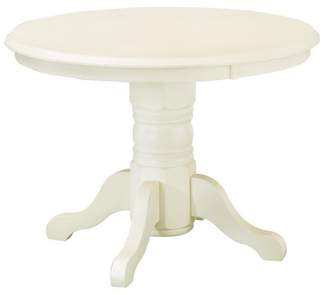 Home Marketplace Round Pedestal Dining Table - White