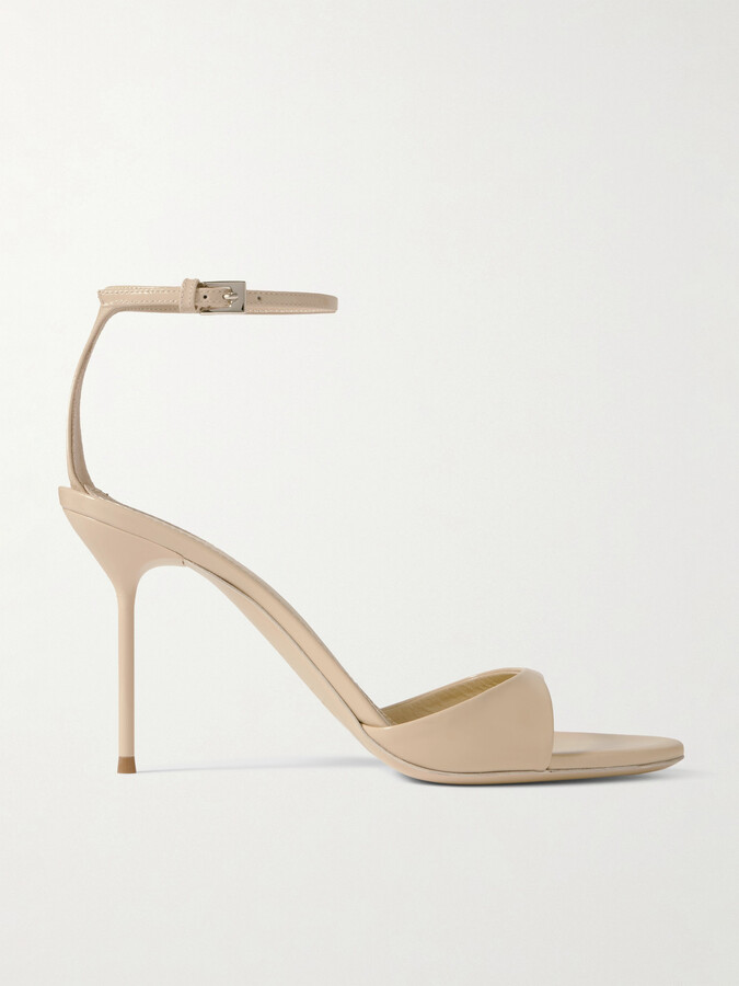 Paris Texas Lidia Patent-leather Sandals - Cream