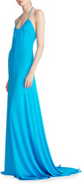 Thumbnail for your product : Halston Lauren Jersey Halter Gown