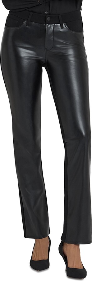 Nydj Marilyn Faux Leather Straight Pants