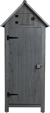 Latitude Run Gray Storage Unit - For Storing Outdoor Tools & Equipt Shed In Ample Room