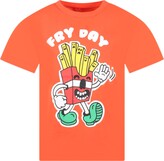 Thumbnail for your product : Stella McCartney Kids Red T-shirt For Boy With Logo French Fries