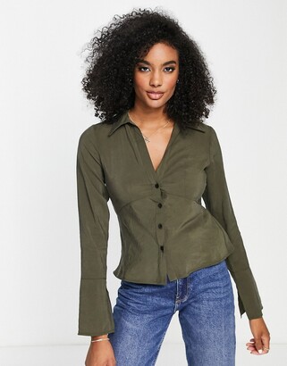 Topshop Women's Button Down Shirts | ShopStyle