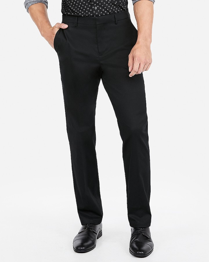 slim performance stretch easy care cotton dress pant