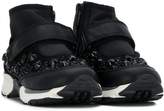 Thumbnail for your product : Ermanno Scervino TEEN rhinestone hi-top sneakers