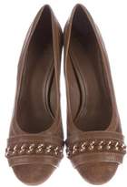 Thumbnail for your product : Tory Burch Chain-Link Suede Pumps