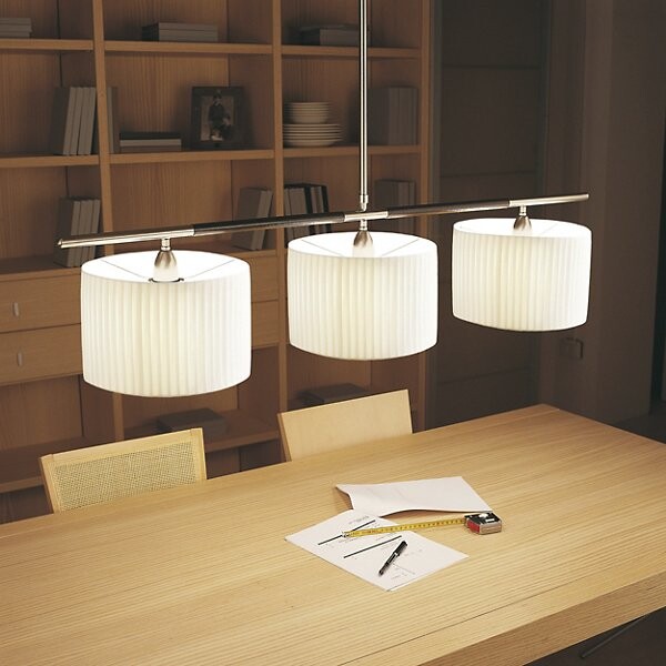 Bover Danona 3 Luces Linear Chandelier in White, Size: 3 light