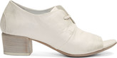 Thumbnail for your product : Marsèll White Leather Block Heel Open Bo Sandalo
