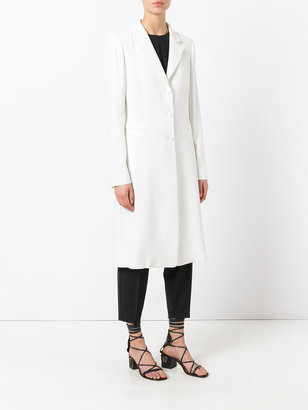 Twin-Set buttoned midi coat - women - Polyester/Spandex/Elastane/Acetate/Viscose - 42