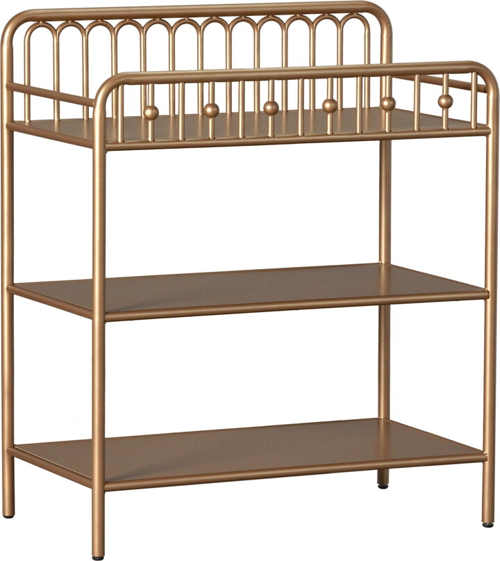 Little Seeds Monarch Hill Ivy Gold Metal Infant Changing Table, Gold