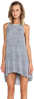 Thumbnail for your product : Alexander Wang T by Leather Trim Flow Dress