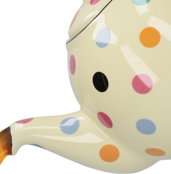 London Pottery Globe Teapot, Ivory/MultiSpot, Four Cup 900ml, Boxed