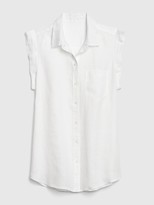 Thumbnail for your product : Gap Sleeveless Button-Front Shirt in Linen