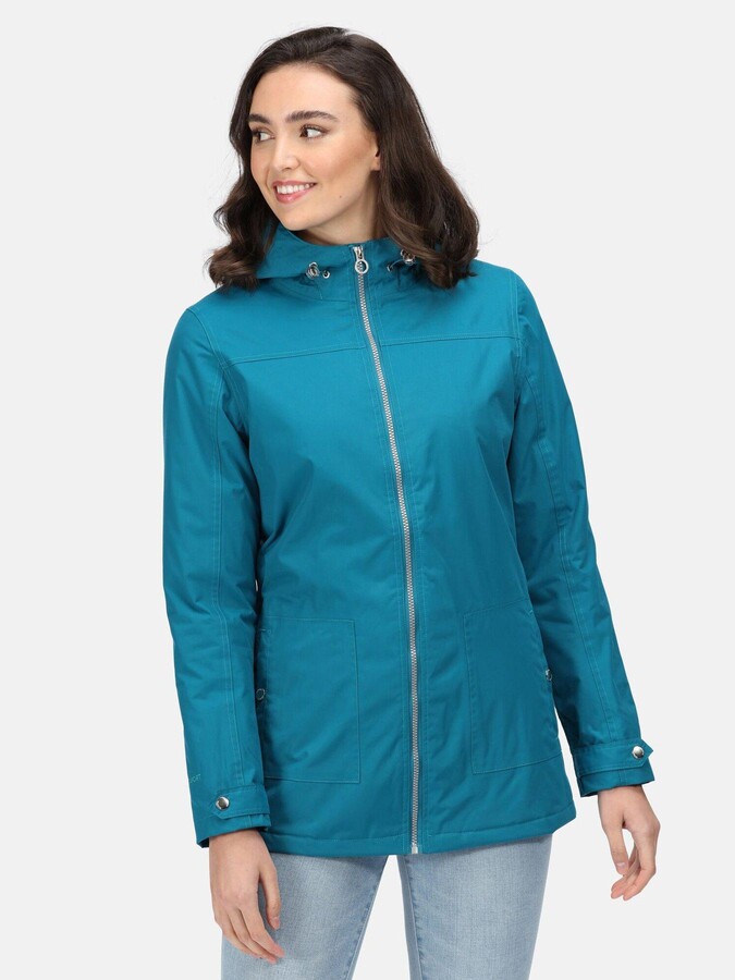 teal blue jacket womens