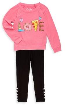 Chaser Little Girl's & Girl's Yummy Love Knit Pullover