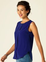 Thumbnail for your product : M&Co Bead embellished neck top