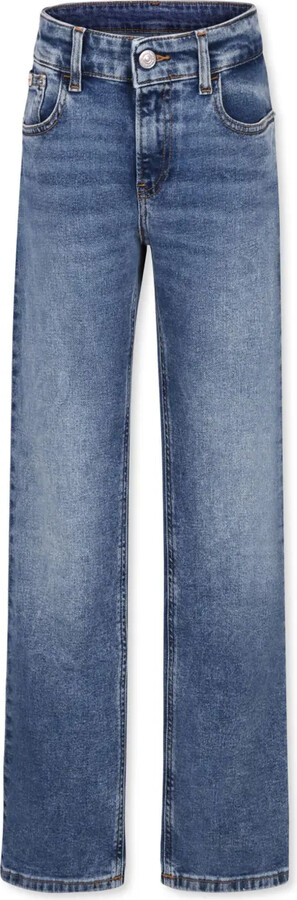 Mid-Rise Straight Jeans