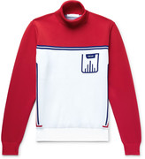 Thumbnail for your product : Prada Slim-Fit Logo-Jacquard Knitted Rollneck Sweater