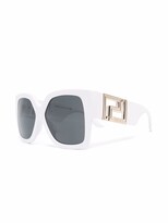 Thumbnail for your product : Versace Logo Square-Frame Sunglasses