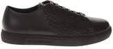 Thumbnail for your product : Emporio Armani Emporio Black Leather Sneakers