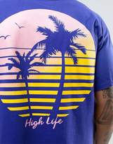 Thumbnail for your product : New Love Club Palm Tree Back Print T-Shirt