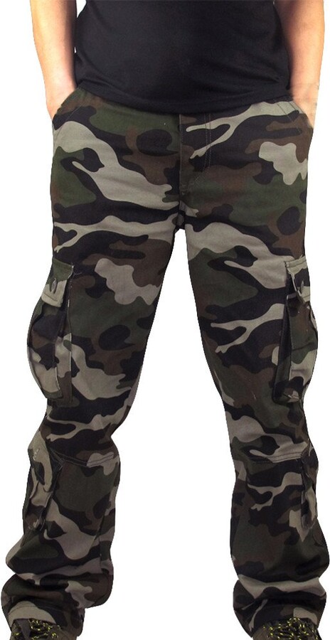 YUHAOTIN Combat Tactical Outdoor Casual Pants Work Trousers Men