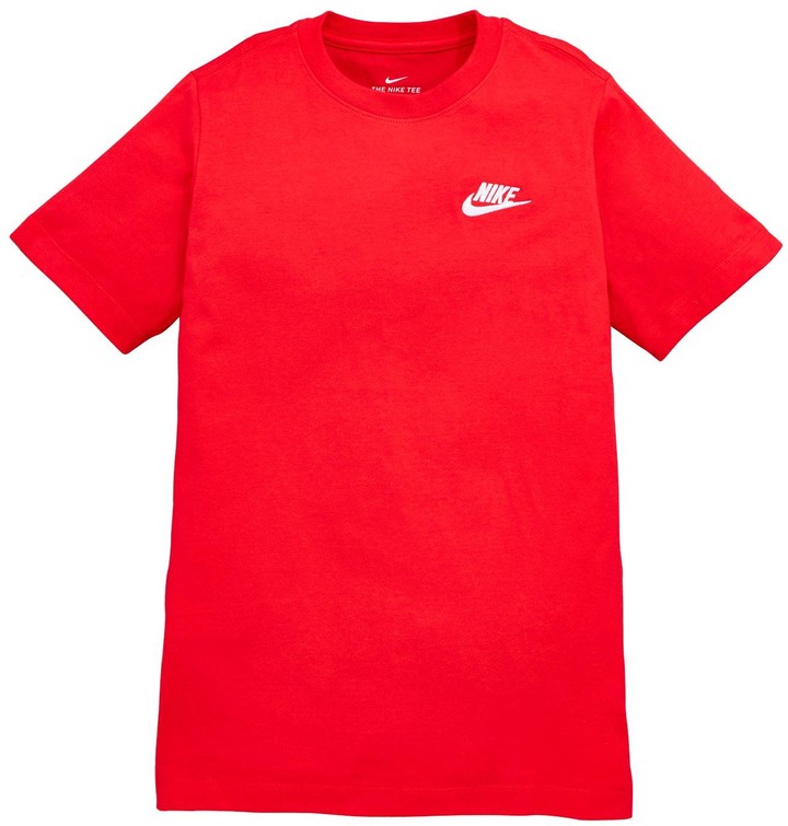 red nike tee
