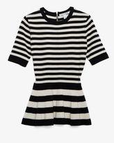 Thumbnail for your product : Autumn Cashmere Exclusive Striped Zipper Back Peplum