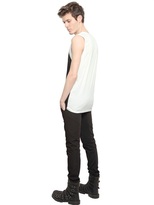 Thumbnail for your product : Gareth Pugh Two Tone Cotton Jersey Tank Top