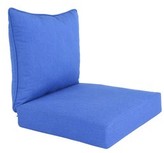 Thumbnail for your product : Charlton Home Premium Indoor/Outdoor Lounge Chair Cushion Fabric: Lapis
