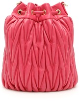 Thumbnail for your product : Miu Miu Quilted Bucket Bag