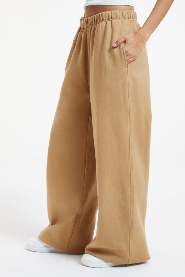 Good American Sueded Fleece Extra Wide Leg - ShopStyle Plus Size Pants