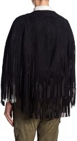 Thumbnail for your product : Haute Hippie Step Leather Fringe Poncho