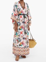 Thumbnail for your product : Mary Mare - St. Tropez Shell-print Silk Kaftan - Multi