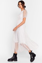 Thumbnail for your product : Nasty Gal Womens To Tie For Organza Midi Dress - White - L