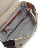 Thumbnail for your product : Gianfranco Ferre GF Colorblock Logo-Flap Satchel Bag, Brown Multi