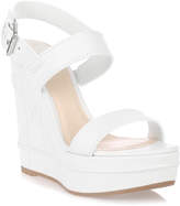 Dior Yacht white leather wedge sandal 