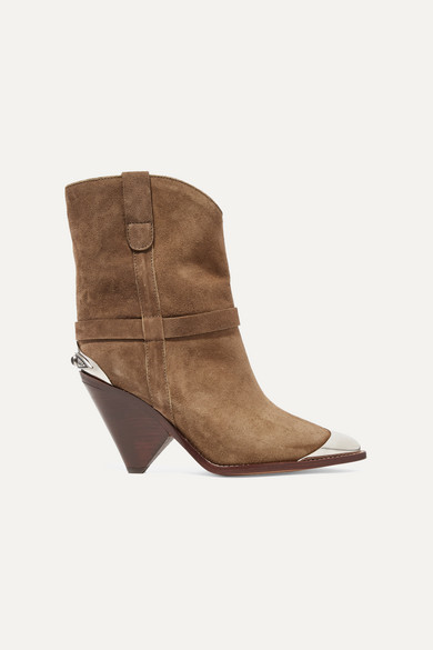 isabel marant lamsy suede ankle boots