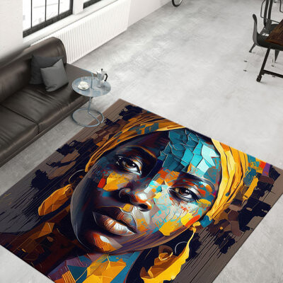kayra export Chic Floral Printed Thin Type Non-Woven Rug for Modern Home Decor Accent and Stylish Floor Covering Solution
