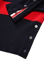 Thumbnail for your product : Thom Browne Stripe 4-Bar Merino Wool Sweater