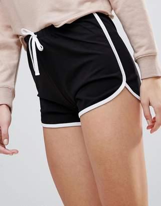 ASOS Tall DESIGN Tall Basic Runner Shorts With Contrast Binding