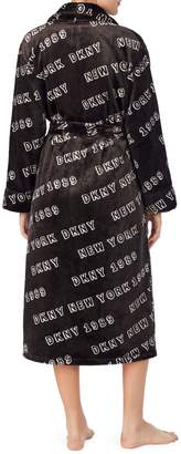 DKNY Sleepwear Logo Chenille Robe