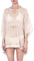 Thumbnail for your product : Juliet Dunn Embroidered cotton kaftan