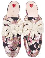 Thumbnail for your product : Gucci 2017 Princetown Brocade Mules